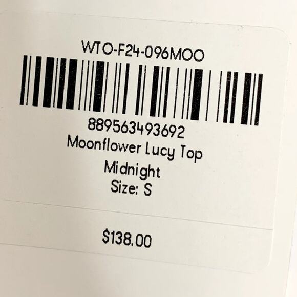 Roller Rabbit Moonflower Floral Lucy Top Midnight New Womens Size Small - Picture 10 of 15